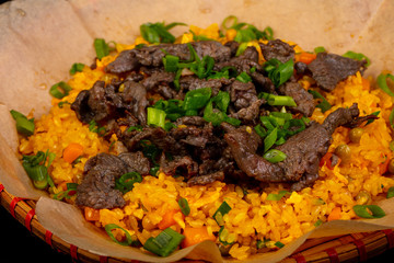Fried rice with beef
