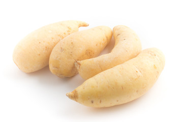 Pile of Mandioquinha baroa potato