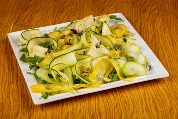 Carpaccio zucchini with herbs