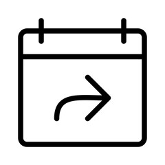 Calendar Share Interface UI UX Software App vector icon