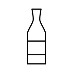 Cava Wine Bottle Party Drink vector icon