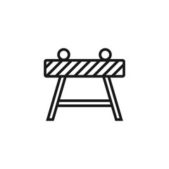 Road fence icon. Element of crime and punishment icon for mobile concept and web apps. Thin line road fence icon can be used for web and mobile