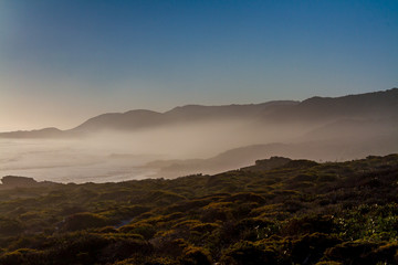 Sea mist along the Cape Peninsula, in South Africa
