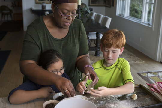 Making cookies