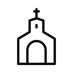 Obraz premium Church Love Wedding Valentines Day Engagement vector icon