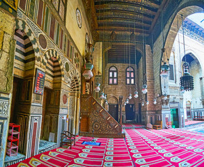 Visit historic objects of Al-Ghuri complex, Cairo, Egypt