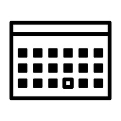 Calendar Hotel Service Booking Trip Travel vector icon