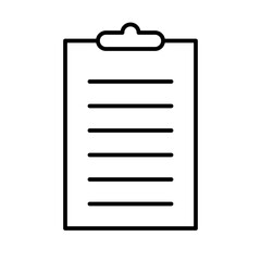 Fototapeta premium Clipboard Office Work Job Secretary vector icon