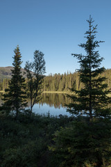 Obraz premium the lake at Pårte in northern sweden