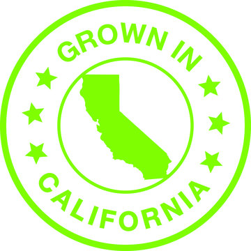 Grown In California Seal Stamp