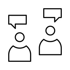 Conversation Direct Marketing Business Office Agency Advertisement vector icon