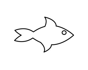 fish icon. vector illustration