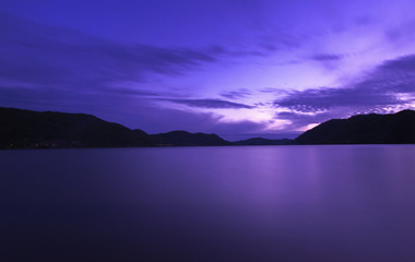 purple sunset