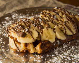 banana waffles