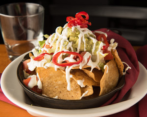 Nachos with guacamole