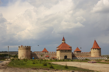 Fototapeta premium Bender fortress. An architectural monument of Eastern Europe. The Ottoman citadel. Improvement and reconstruction of the historical monument.