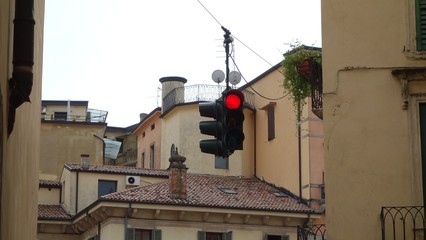 Rote Ampel in Italien