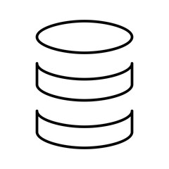 Database Computer Table Software Memory vector icon