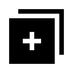 Obraz premium Copy Slides Layer Add Interface Gui Web vector icon