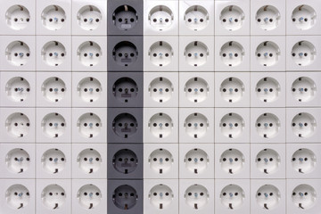 Electrical socket outlets texture