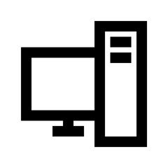 Computer Workstation Media Multimedia Electronics Hardware vector icon