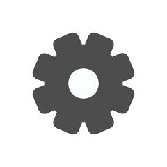 gear icon vector, flat design best vector icon