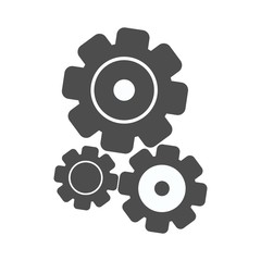 Gears on a white background. Vector illustration.