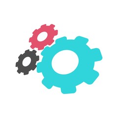 gear Icon vector flat design template