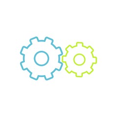Gear Line Vector Icon
