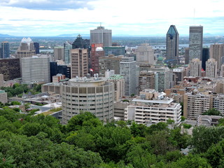 Vue sur Montréal du parc Mont Royal, Québec