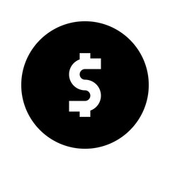 Coin Dollar Finance Money Exchequer Cash vector icon
