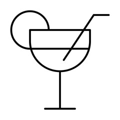 Cocktail Summer Shoping Cary Holiday vector icon
