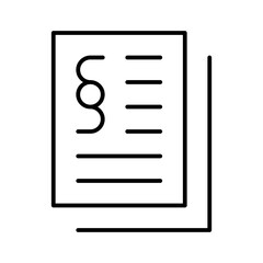 Contract Law Justice Family Legislation vector icon