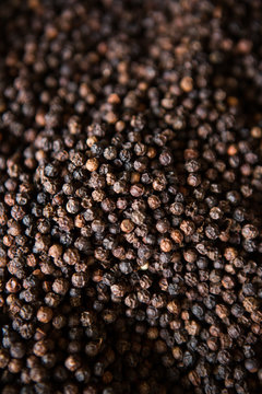 Brown peppercorns.