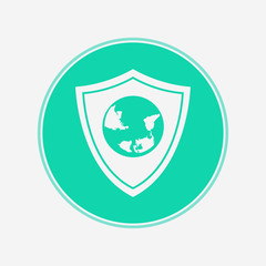 Shield vector icon sign symbol
