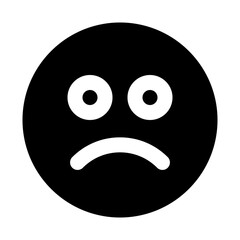 Fototapeta premium Emoji Sad Text Editor Write Author Writer vector icon