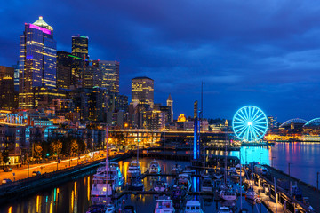 Seattle Waterfront - obrazy, fototapety, plakaty
