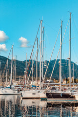 Obraz premium Yachts on the quay.