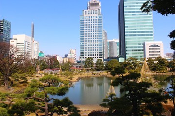 view of city from Tokyo garden