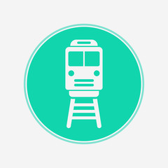 Train vector icon sign symbol