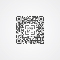 qr code for smart phone vector icon sign symbol