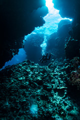 Fototapeta na wymiar Caves in the Red Sea