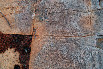 Photograph of granite rock outcrop