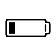 Empty Battery Energy Power Plant Environment vector icon