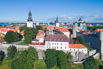 Obraz premium Gród w Tallinie, Estonia