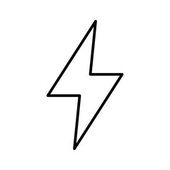 Flash Bolt Energy Force Electricity vector icon