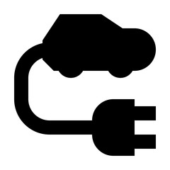 Electric Car Environmental Protection Reserve Energy vector icon