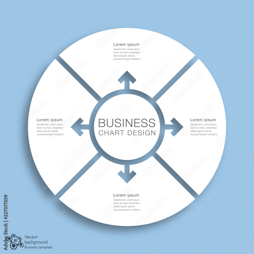 Sticker business chart design #vector graphics