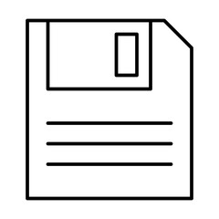 Floppy Computer Hardware Digital Device Electronics vector icon