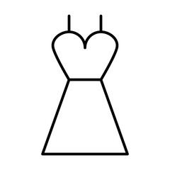 Dress Women Clothes Fashion Wear Laundry Clothing vector icon